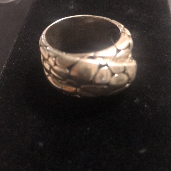 . 925 Sterling Silver Dot / Tortoise Ring 10.6g - Picture 3 of 7